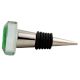 Green Flat Octagon Dresser Glass Wine Stopper Online